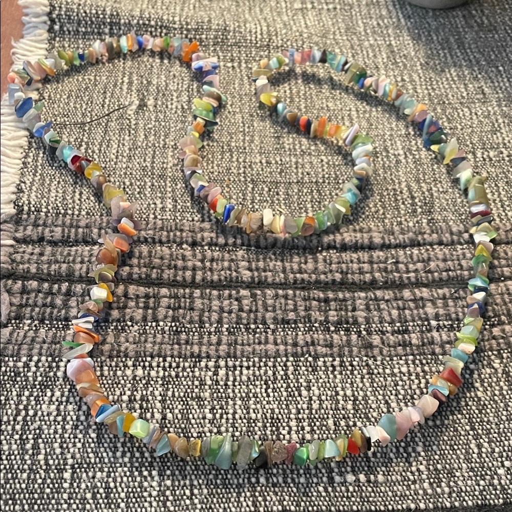 Multicolor Stone Beaded Necklace